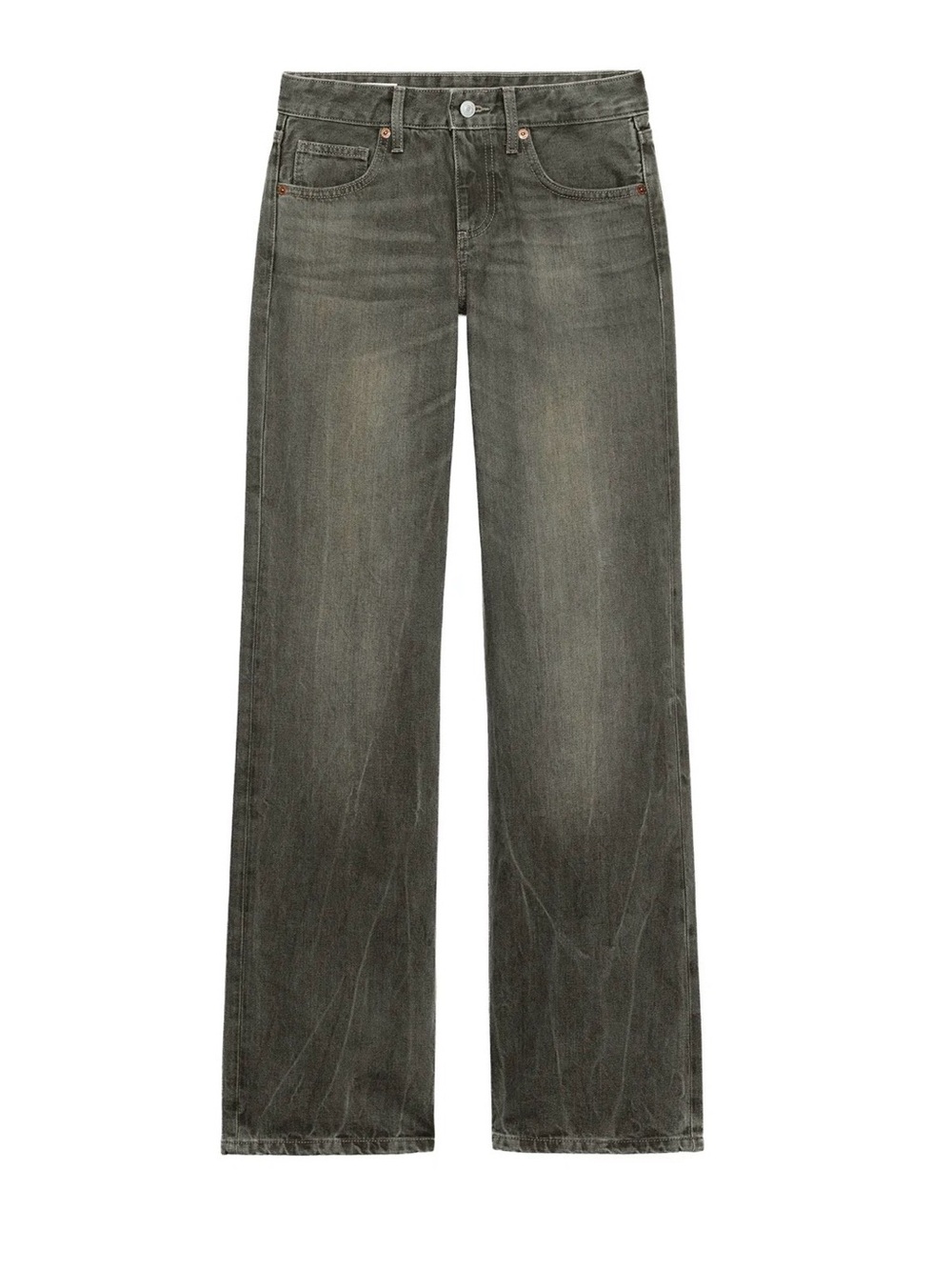 Zara Women's Low-rise Wide Leg Jeans, 27